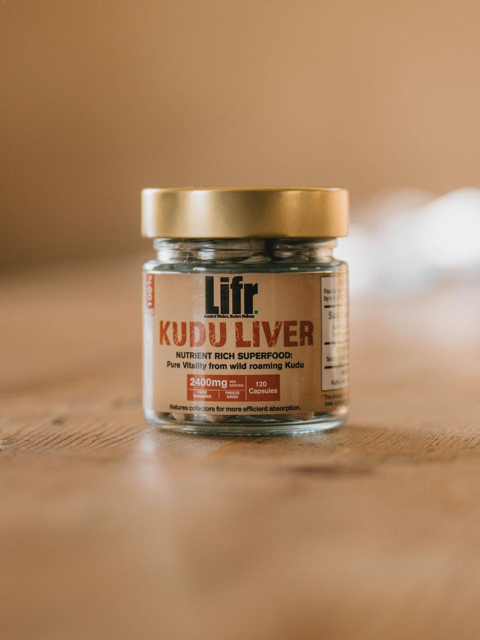 Kudu Liver Capsules - 120 Capsules (30 Servings)